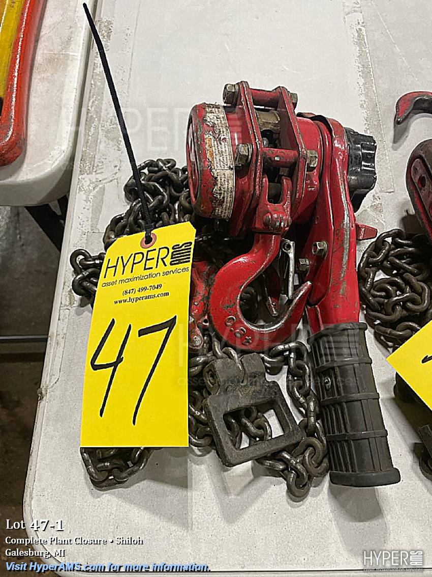 Manual chain hoist