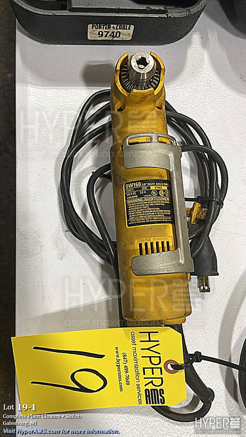 DeWalt right angle drill