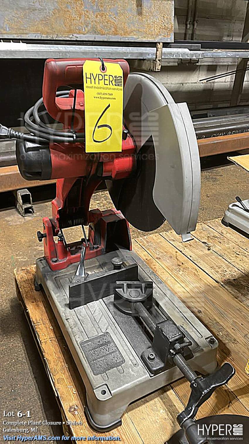 Milwaukee 6180-20 14" Heavy Duty Abrasive Cutoff Saw