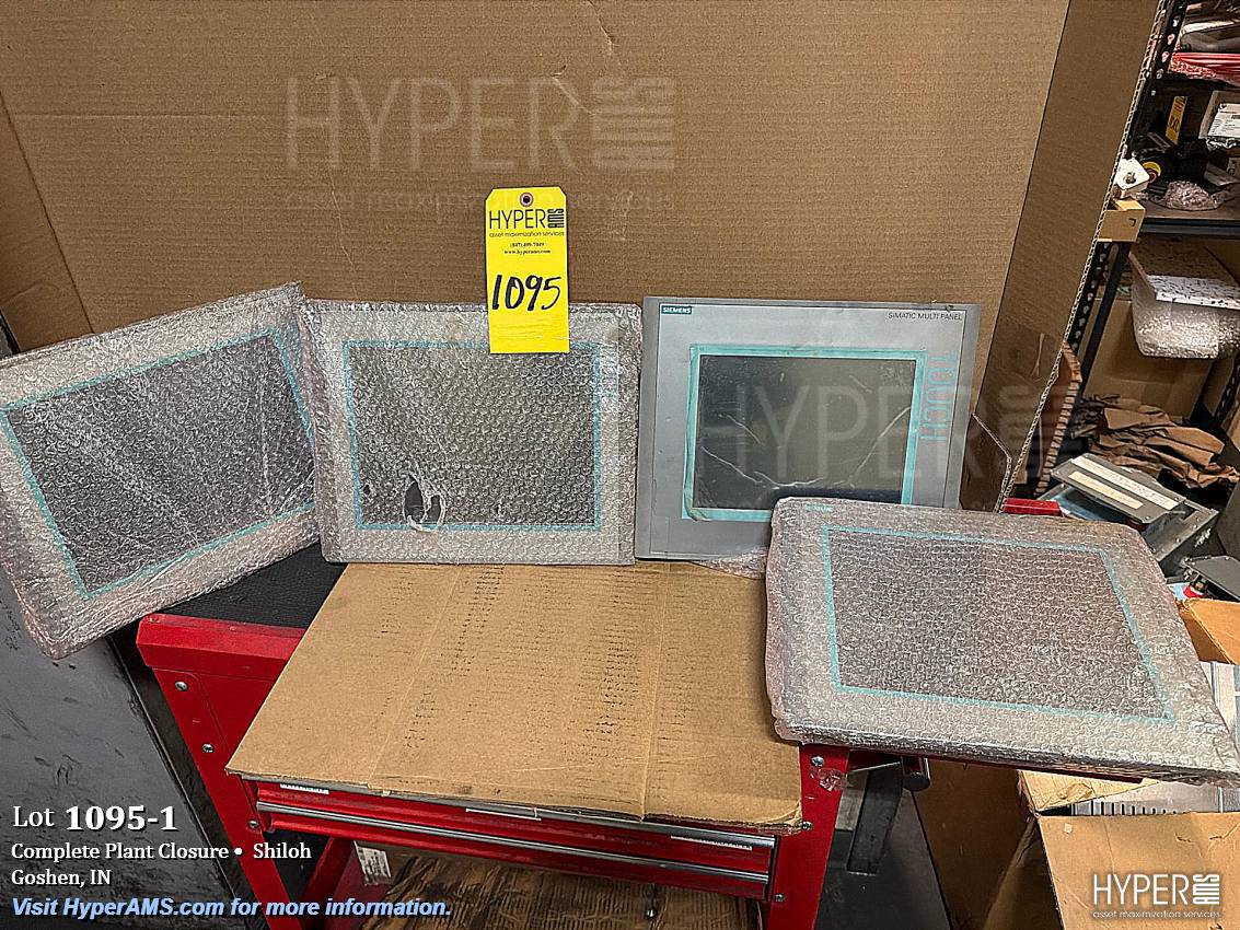 Lot of (4) Siemens SIMATIC MP277 10” & MP377 12” HMI Touch Panels