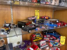 Large Diecast Car Collection: Chevy Corvette, Willys Coupe, Peterbilt Semi, #24 Jeff Gordon NASCAR