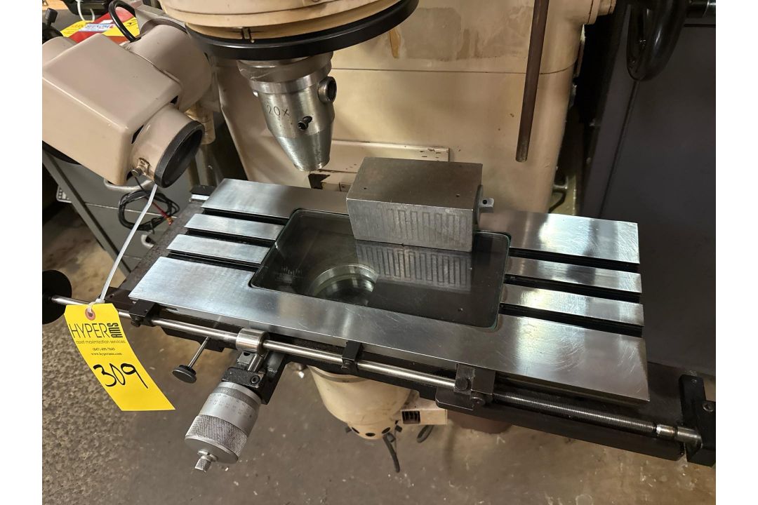 Address Comparator Nikon Shadowgraph Model 7 Optical Comparator featuring a 20X ...