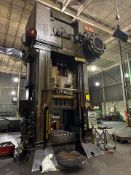 Bliss SE1 800-Ton Straight Side Mechanical Press, 24" Stroke, 10" Adjustment, 100 HP Motor