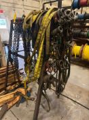 Assorted Rigging Lot: Web Slings, Wire Rope, Chains, Shackles, etc.