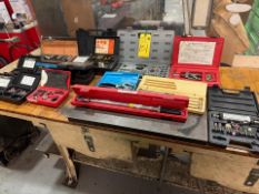 Machinist Tool Lot: Torque Wrench, Tap & Die, EZ LOK, Reamers, Rotary Tool, Retaining Ring Kit