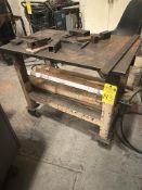 Heavy-Duty Steel Welding Table - Approx 4'x2.5'