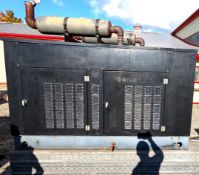 GENERAC 80KW NATURAL GAS BACKUP GENERATOR, 600V, ALTERNATOR DATA: MODEL 1380110100, 100KVA, S/N