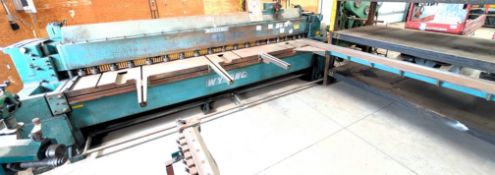 WYSONG 10-144 SHEAR, 12’ X 10GA CAP., BACK GAUGE, S/N P30-164