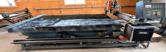 LOCKFORMER VULCAN 2900 5’ X 10’ PLASMA CUTTING TABLE, S/N VUL2403, HYPERTHERM POWERMAX 65 POWER