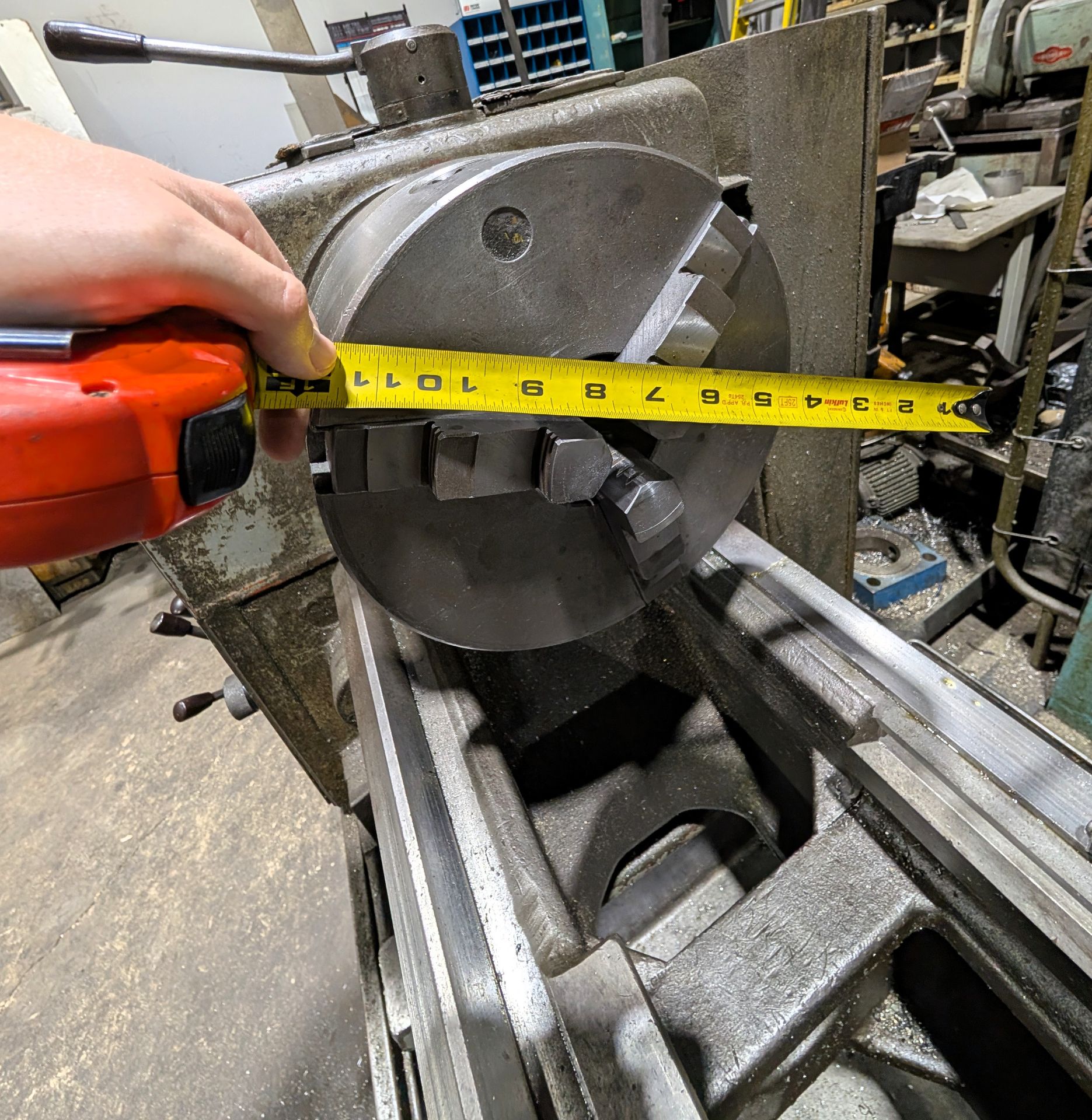 Howa Tool Pot HOWA SANGYO 430X1500 LATHE, 3-JAW CHUCK, TAILSTOCK, TOOL POST, STEADY ...