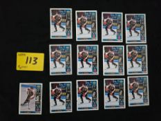 LOT OF (12) UPPER DECK MCDONALDS COLLECTIBLE NHLE ALL STAR PAUL COFFEY HOCKEY CARDS AND (1) PAVEL