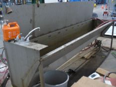 10' by 2' metal water trough for cleaning parts