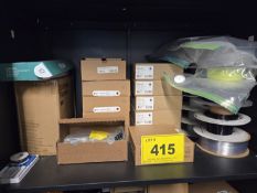 LOT OF 3D PRINTER FILAMENT ON TOP SHELF
