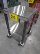 STEEL MOBILE SHOP TABLE 20 IN. X 18 IN.
