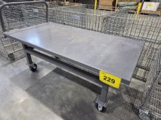 STEEL 5 FT. X 30 IN. MOBILE WAREHOUSE TABLE