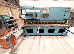 ALLSTEEL 10’ X 3/8” HYDRAULIC SHEAR, S/N S-3875