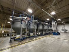 BROCK/FLYING DUTCHMAN 8 UNIT INDOOR BULK MATERIAL STORAGE AND HANDLING SYSTEM WITH (8) BROCK