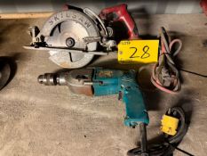 SKILSAW CIRCULAR SAW, MAKITA DRILL