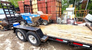 2017 MISKA FLATBED TRAILER, VIN# 2MSUFE523H1013568, TANDEM AXLE, 16' DECK