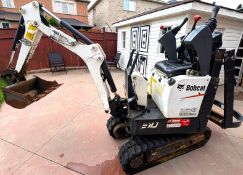2021 BOBCAT E10 COMPACT MINI EXCAVATOR, PIN B4K913287, APPROX. 829HRS W/ HYDRAULIC BREAKER