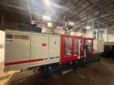 175 TON FERROMATIK MILACRON MODEL K-TEC175S HORIZONTAL PLASTIC INJECTION MOLDING MACHINE WITH