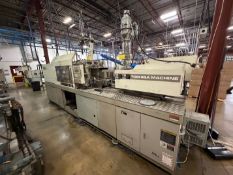 190 TON TOSHIBA MODEL ISG190N HORIZONTAL PLASTIC INJECTION MOLDING MACHINE WITH APPROX. 15.2OZ SHOT,
