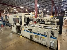 165 TON CINCINNATI MILACRON MODEL VT 165-13 HORIZONTAL PLASTIC INJECTION MOLDING MACHINE WITH 13OZ