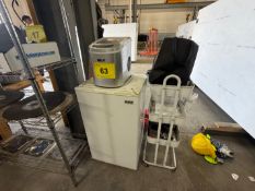 RCA BAR FRIDGE, RCA ICE MAKER, 3-LEVEL PORTABLE STAND W/ CONTENTS (LOCATED AT 150 NORFINCH DR., UNIT