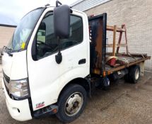 2017 HINO 195 FLATBED TRUCK, VIN# 2AYHDM2H7H1000510