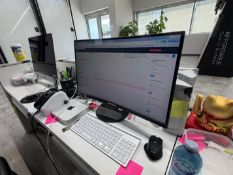 SEPTURE CURVED MONITOR, APPLE COMPUTER, KEYBOARD, MOUSE (LOCATED AT 126 EDILCAN DR., VAUGHAN, ON)