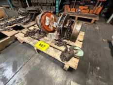 LOT OF (2) CM 1-TON AND 2-TON HOISTS