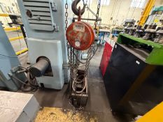 LOT OF (2) CM HOISTS 2-TON & 1-TON W/ TROLLY