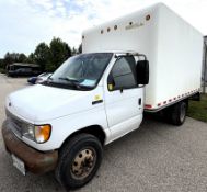1995 FORD E-350 CUBE VAN, VIN# 1FDKE30H5SHB14707, APPROX. 160,000KMS, AUTOMATIC, A/C, GAS ENGINE,