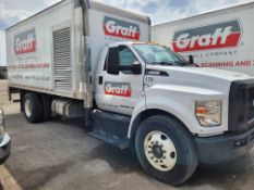 2021 FORD F-650 SUPER DUTY BOX TRUCK, VIN:1FDPF6DC8MDF06691, 54,700 KMS, 6.7L POWER STROKE TURBO