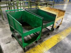 LOT (3) BIN CARTS