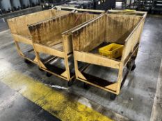 LOT (3) BIN CARTS