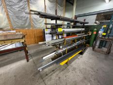6-LEVEL CANTILEVER RACK W/ METAL STOCK
