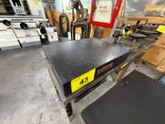 STARRETT SURFACE PLATE AND (2) WORKBENCHES