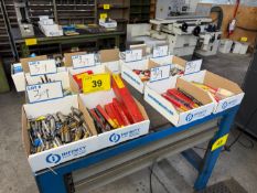 LOT (8) BOXES OF TAPS, END MILLS, DRILL BITS
