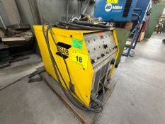 ESAB HELIARC 252 AC/DC WELDER W/ TIG CABLES TF-1807012 AND FOOT PEDAL CONTROL (NO TANKS)