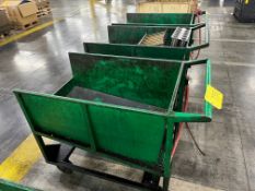 LOT (3) BIN CARTS