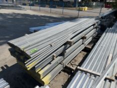 LIFT OF GALVANIZED STEEL BUILDING TRIM. (1,900 PCS.) 1/2 IN. X 3/4 IN. X 12 FT.
