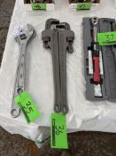 2 POWER FIST 24 IN. PIPE WRENCHES