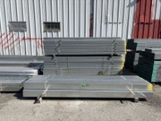 4 LIFTS OF ASSORTED GALVANIZED SLOTTED TRACK (46 PCS.) 2.5 IN. X 6 IN. X 10 FT., (368 PCS.) 2.5