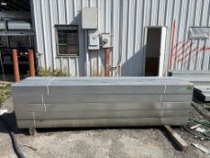 4 LIFTS OF ASSORTED GALVANIZED SLOTTED TRACK. (142 PCS.) 6 IN. X 2.5 IN. X 10 FT., (144 PCS.) 2.5