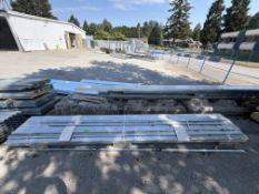 LIFT OF GALVANIZED STEEL BUILDING TRIM. (224 PCS.) 1/2 IN. X 1 1/2 IN. X 12 FT.