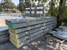 LIFT OF GALVANIZED STEEL CHANNEL SHEETING. (2,600 PCS.) 1/2 IN. X 3/4 IN. X 12 FT.