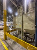 MOULD-TEK BULK HOPPER W/ MOULD-TEK VLC-5001 VACUUM LOADER (RIGGING FEE $395)