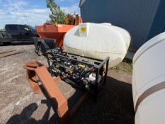 COMMERCIAL SKID-MOUNTED LIQUID ANTI-ICING BRING SPRAYER SYSTEM, 1,000GAL TANK, GAS POWRED HONDA