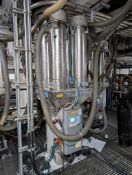 2013 SYNCRO EASYBATCH S4 gravimetric resin blender, S/N 02335, with vacuum loaders, material hoppers